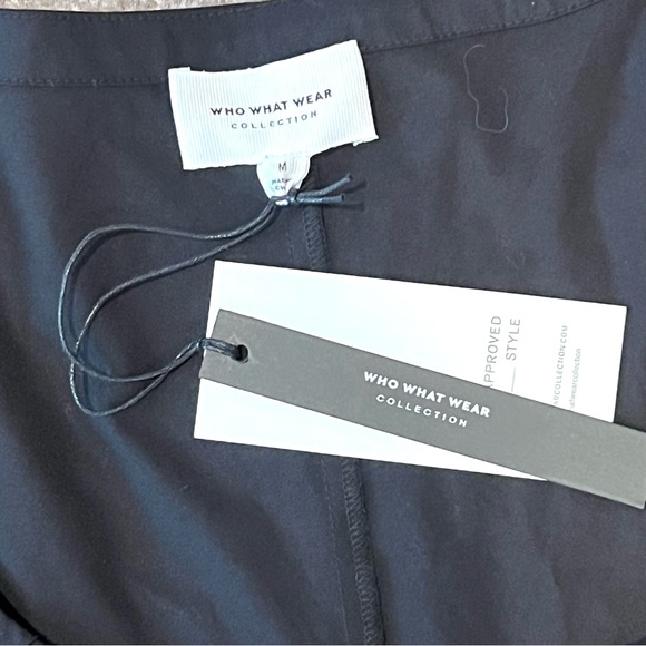 Who What Wear Women’s Tiffany Scoop-Neck Midi Long Sleeve Black Dress Medium - Picture 10 of 12